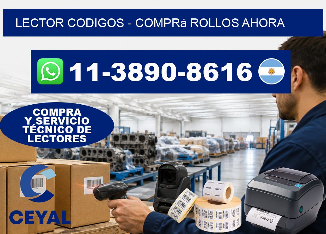 LECTOR CODIGOS - Comprá rollos ahora