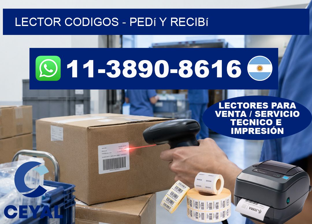 LECTOR CODIGOS - Pedí y recibí