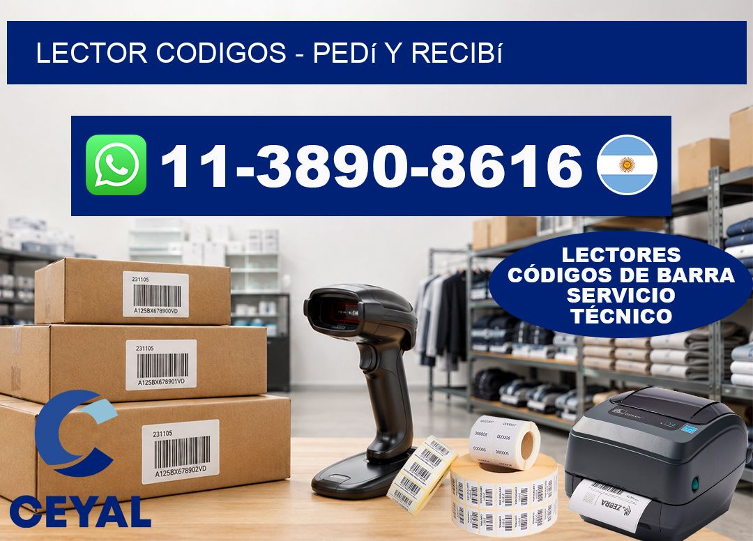 LECTOR CODIGOS - Pedí y recibí