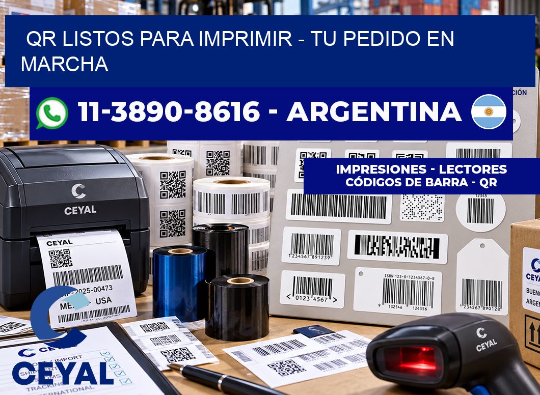 QR Listos para Imprimir - Tu pedido en marcha