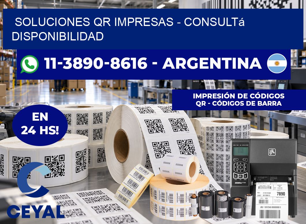 Soluciones QR Impresas - Consultá disponibilidad