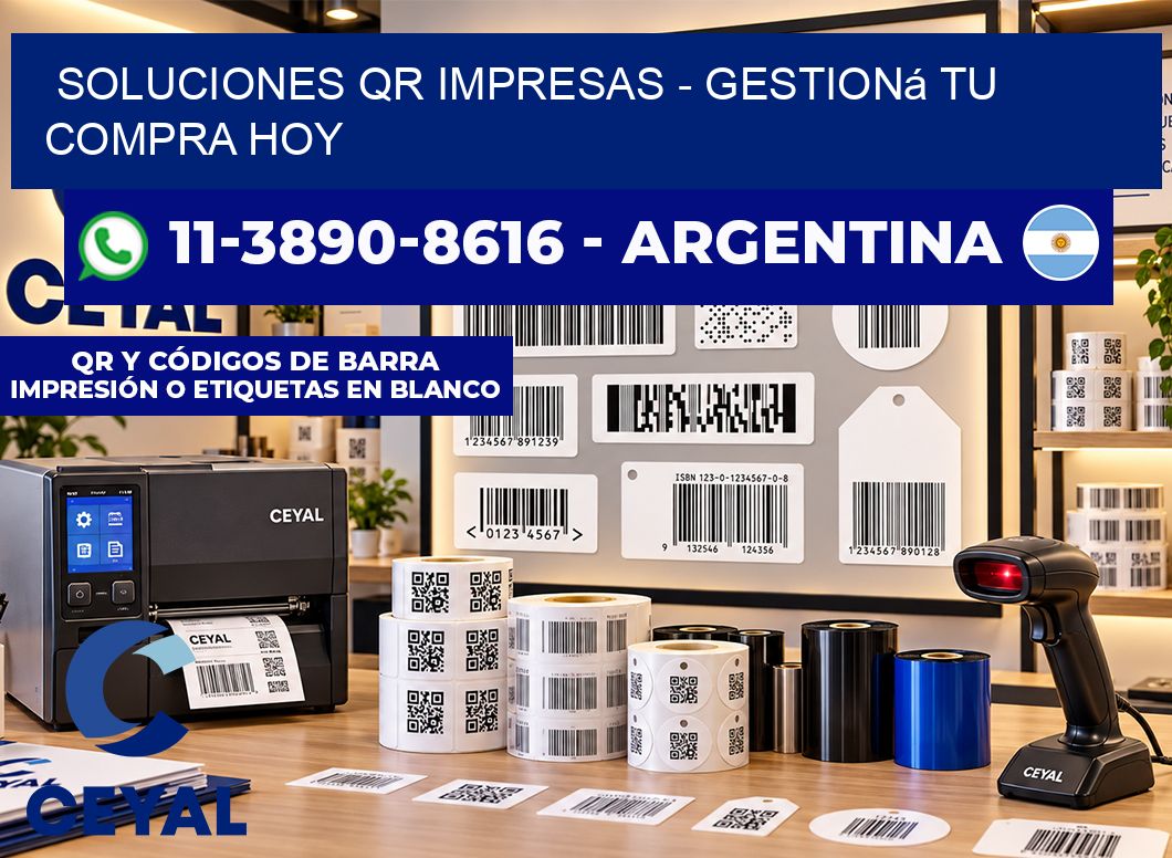 Soluciones QR Impresas - Gestioná tu compra hoy