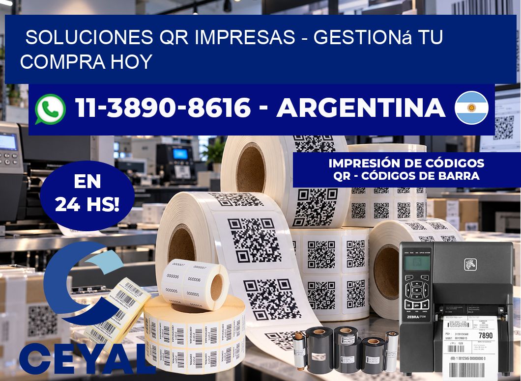 Soluciones QR Impresas - Gestioná tu compra hoy