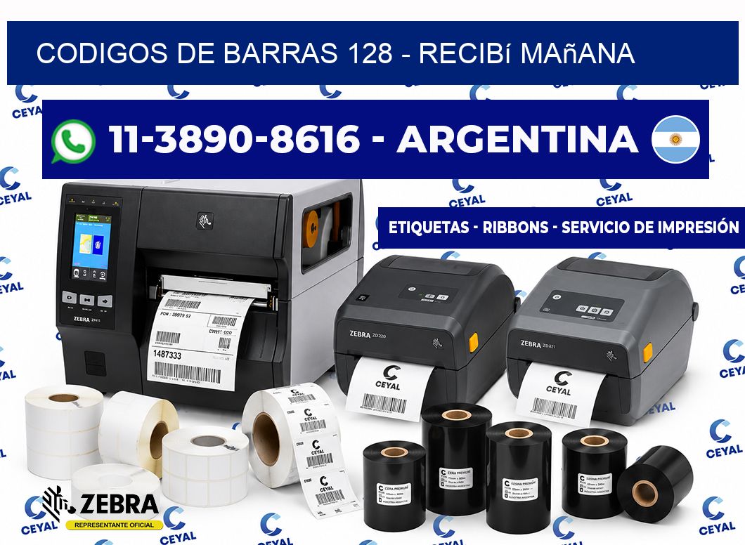 codigos de barras 128 - recibí mañana