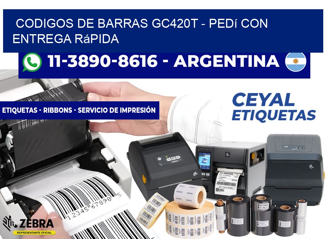 codigos de barras Gc420t - Pedí con entrega rápida