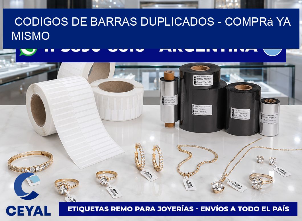 codigos de barras duplicados – Comprá ya mismo