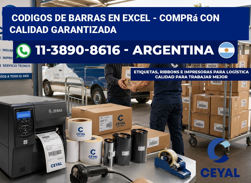 codigos de barras en excel – Comprá con calidad garantizada