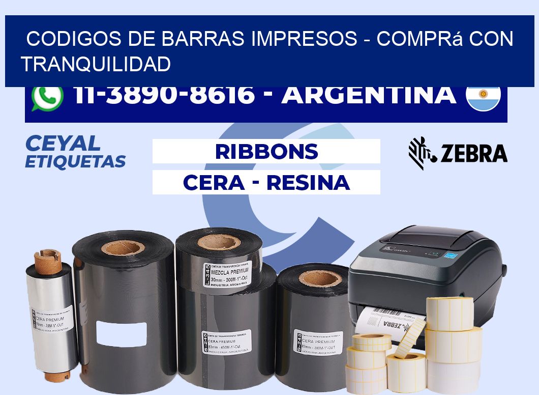 codigos de barras impresos - Comprá con tranquilidad