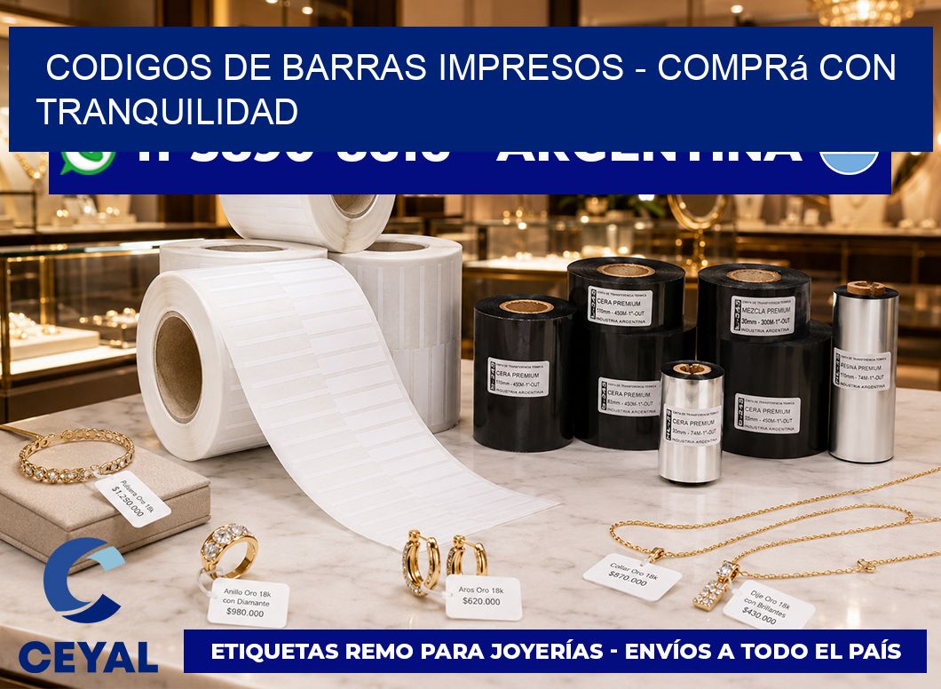 codigos de barras impresos – Comprá con tranquilidad