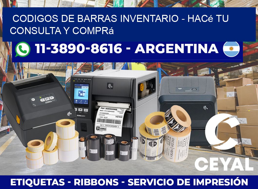 codigos de barras inventario - Hacé tu consulta y comprá