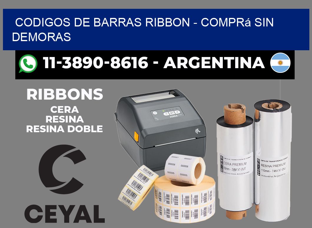 codigos de barras ribbon - Comprá sin demoras