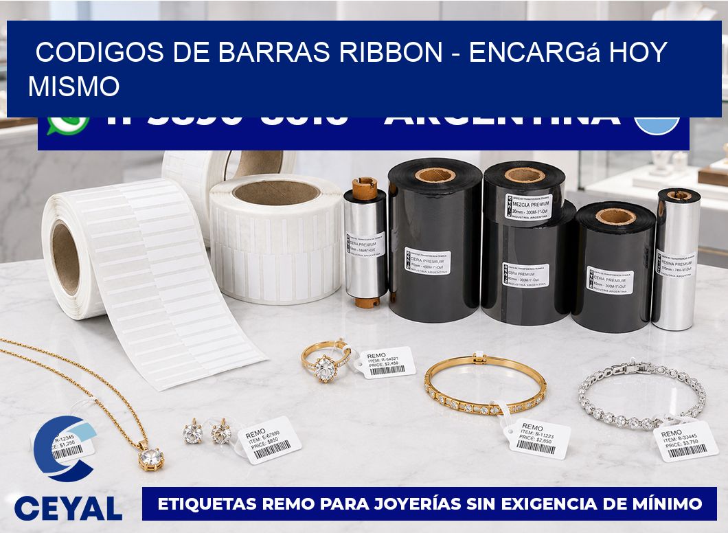 codigos de barras ribbon - Encargá hoy mismo