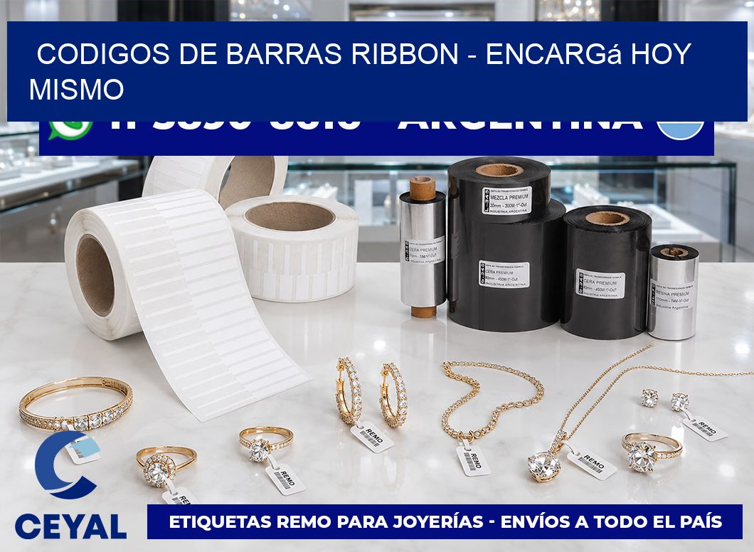 codigos de barras ribbon – Encargá hoy mismo