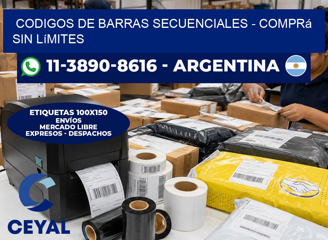 codigos de barras secuenciales - Comprá sin límites