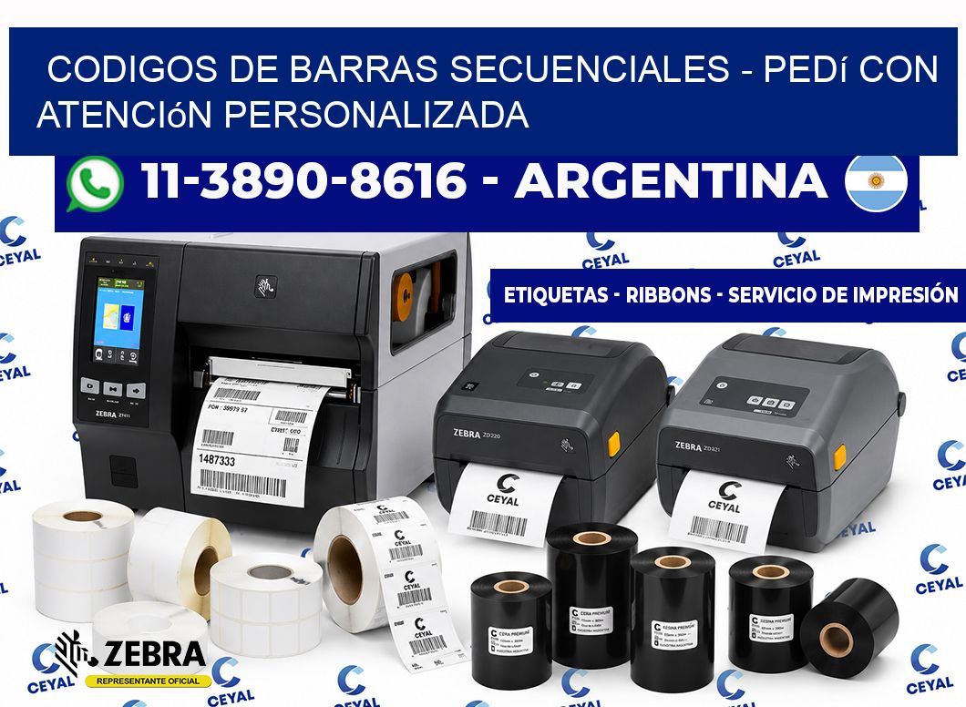 codigos de barras secuenciales – Pedí con atención personalizada