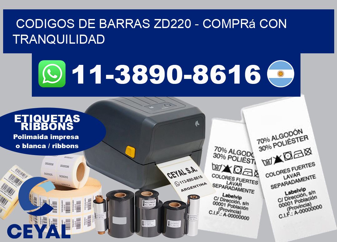 codigos de barras zd220 - Comprá con tranquilidad