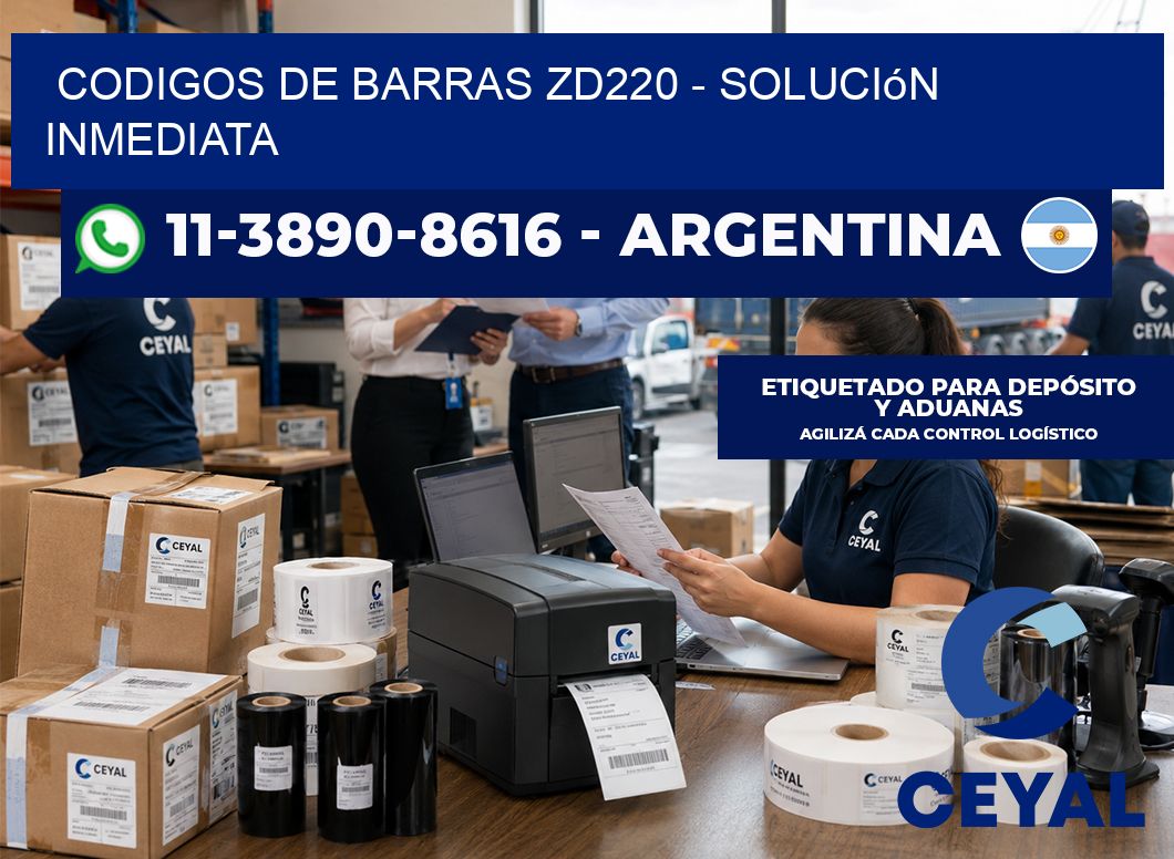 codigos de barras zd220 – Solución inmediata