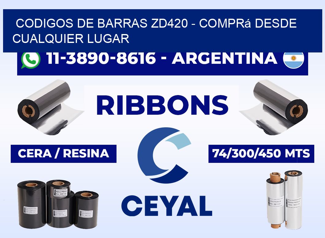 codigos de barras zd420 - Comprá desde cualquier lugar