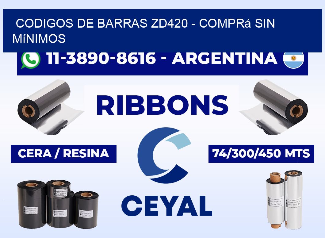codigos de barras zd420 - Comprá sin mínimos