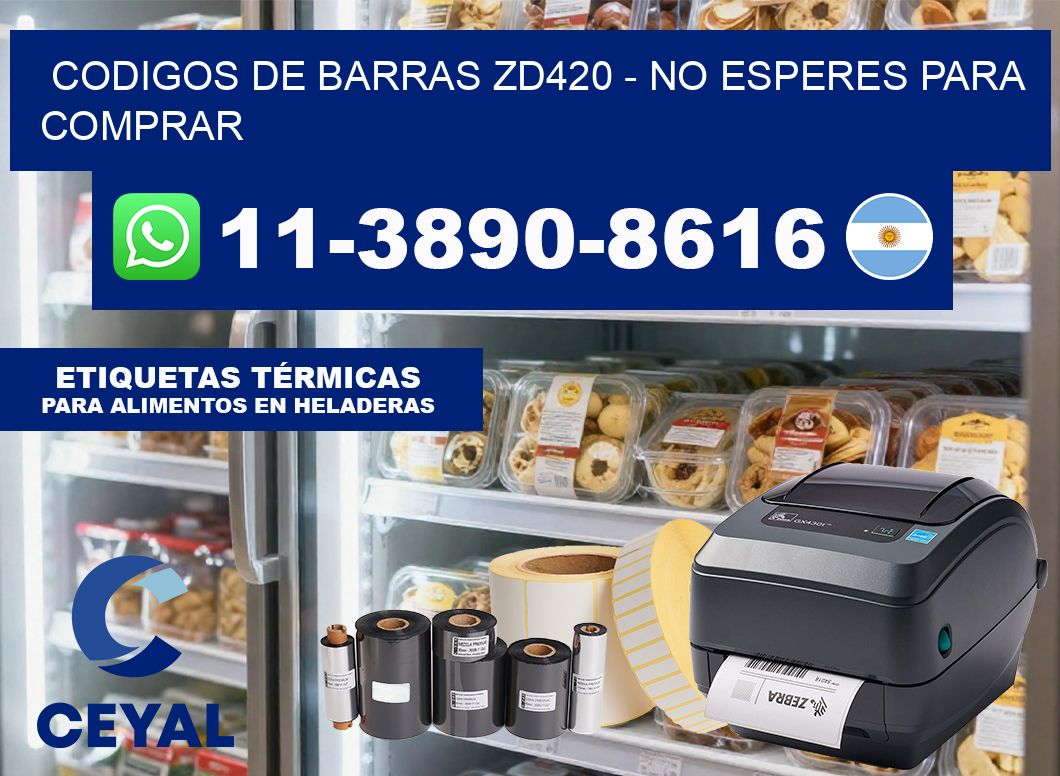 codigos de barras zd420 - No esperes para comprar