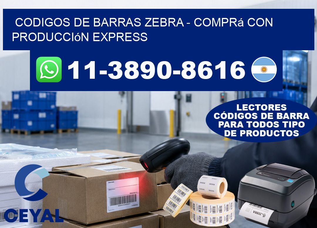 codigos de barras zebra - Comprá con producción express