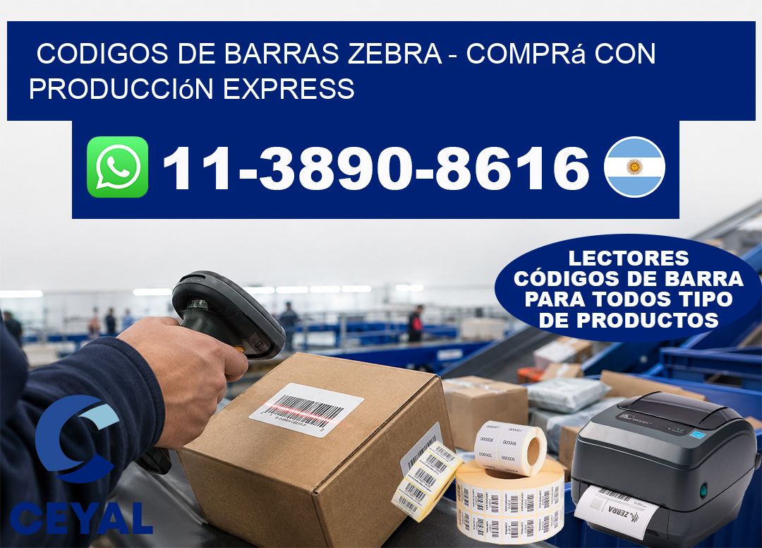 codigos de barras zebra - Comprá con producción express