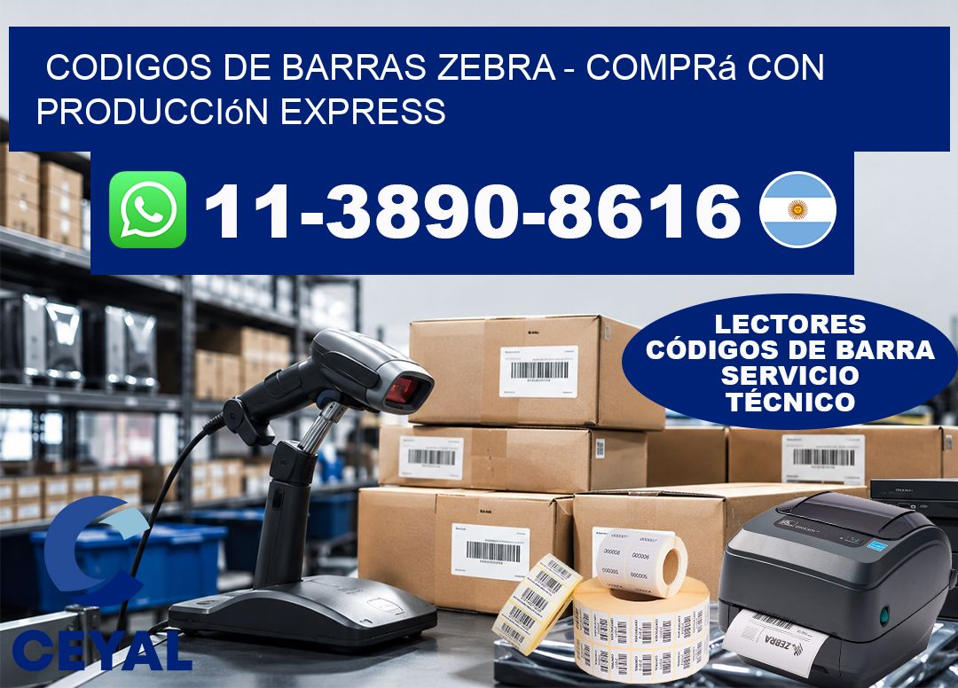 codigos de barras zebra - Comprá con producción express
