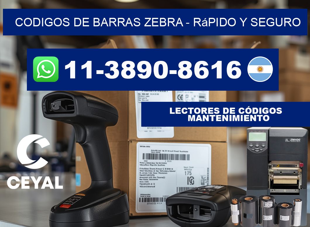 codigos de barras zebra - rápido y seguro