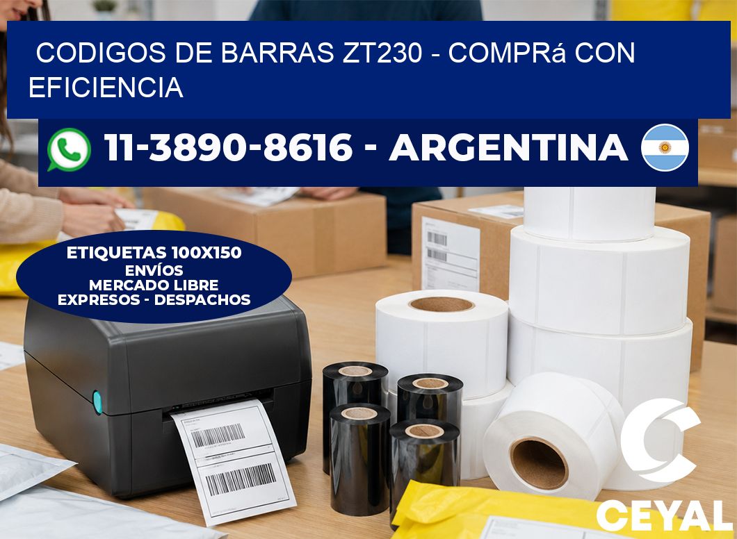 codigos de barras zt230 – Comprá con eficiencia