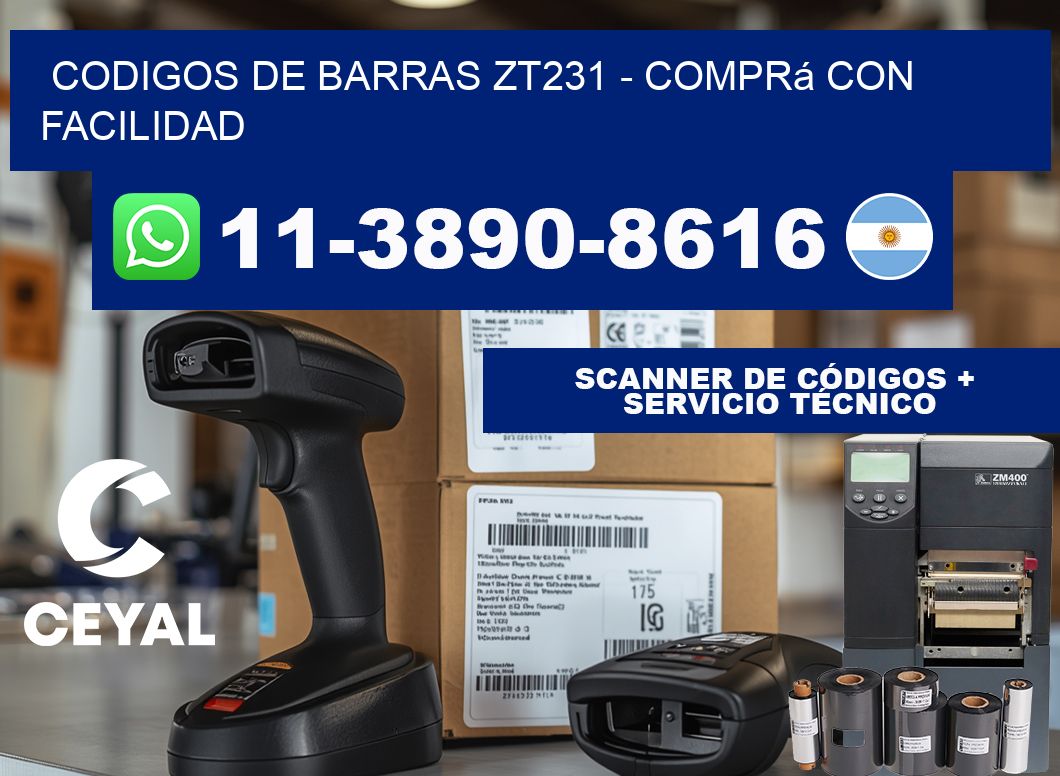 codigos de barras zt231 - Comprá con facilidad