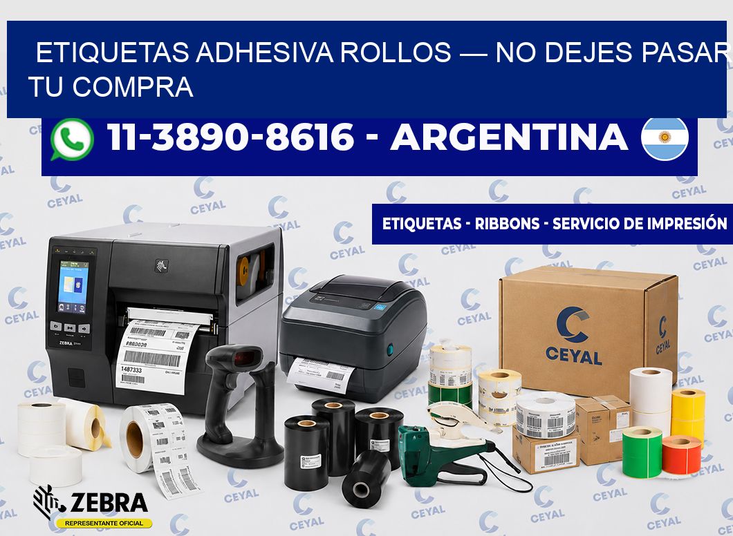 etiquetas adhesiva rollos — No dejes pasar tu compra