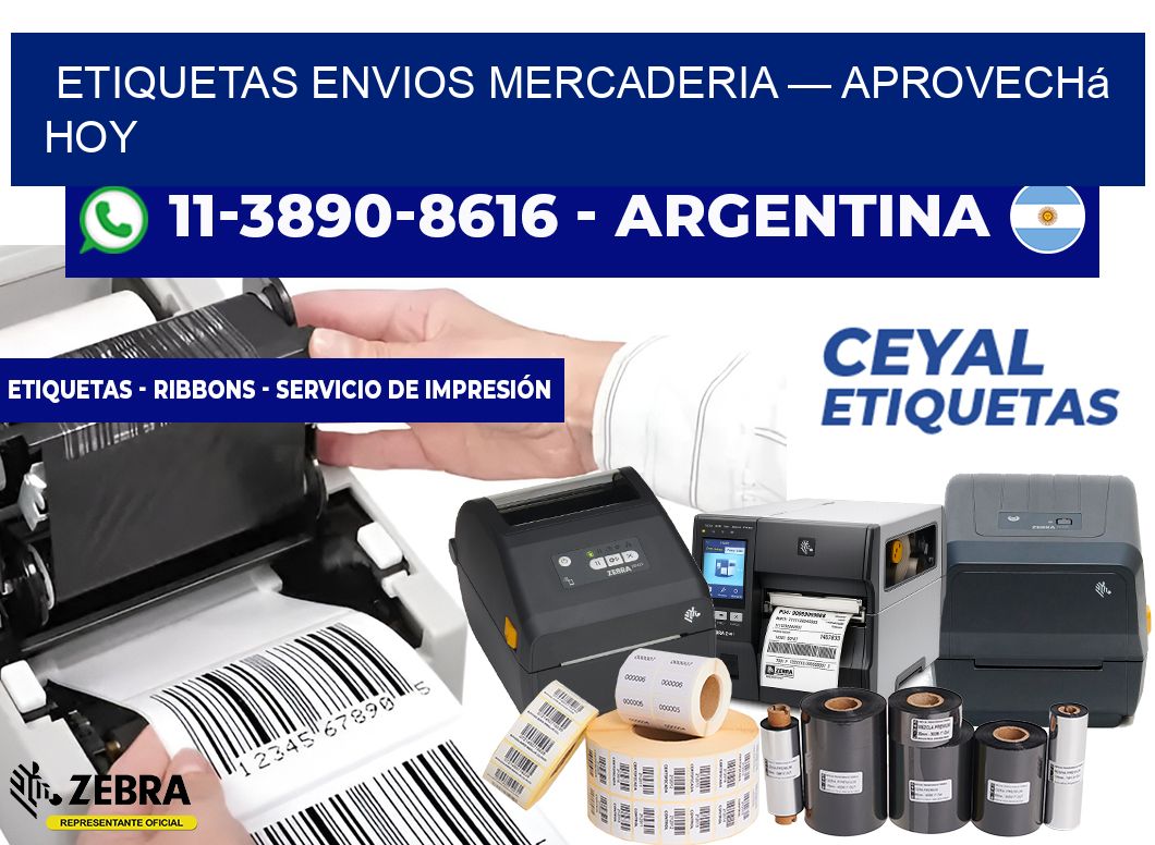 etiquetas envios mercaderia — Aprovechá hoy