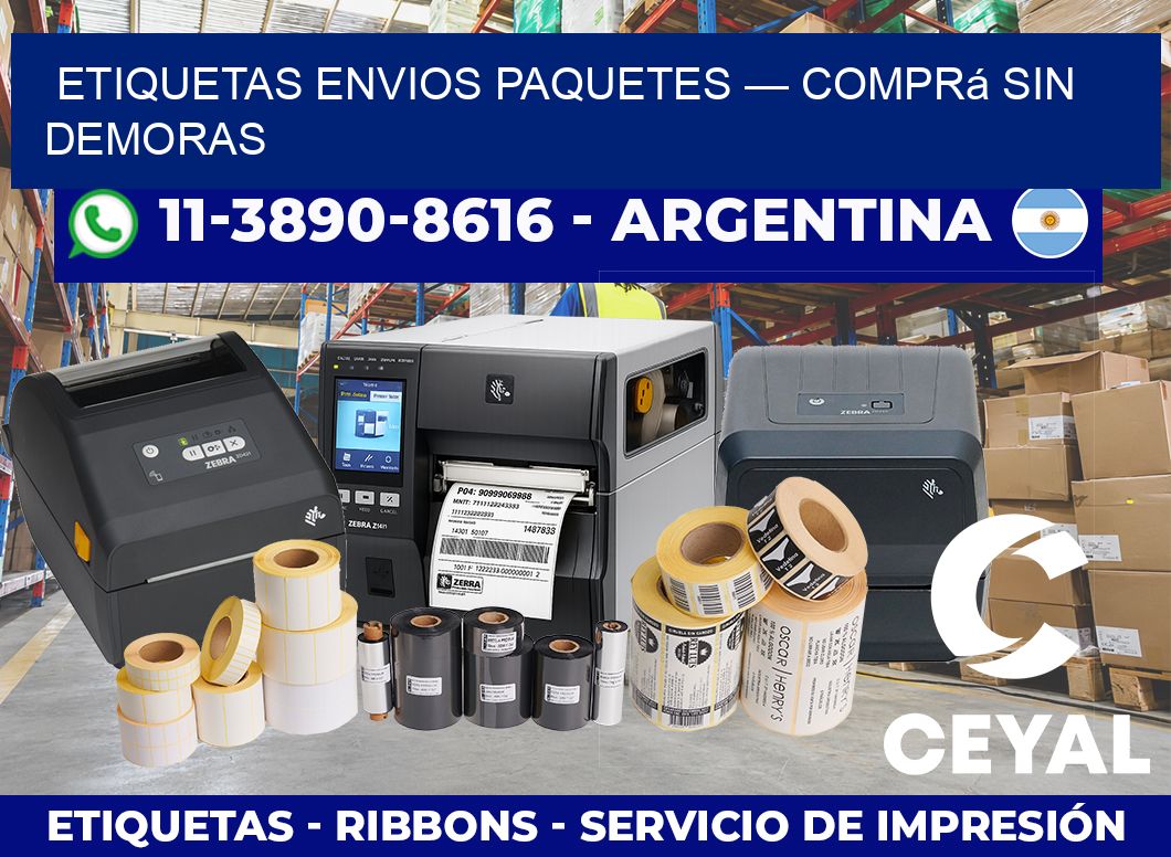 etiquetas envios paquetes — Comprá sin demoras