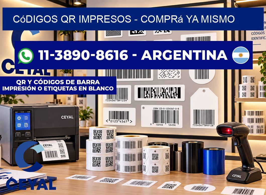 Códigos QR Impresos - Comprá ya mismo
