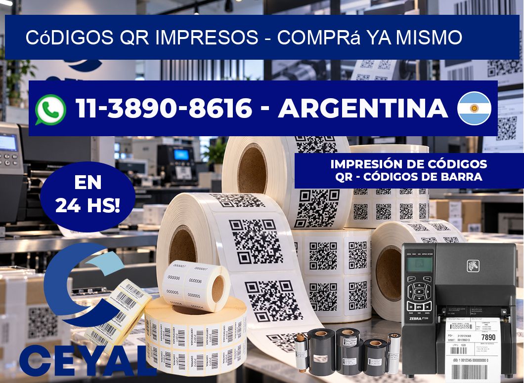 Códigos QR Impresos - Comprá ya mismo