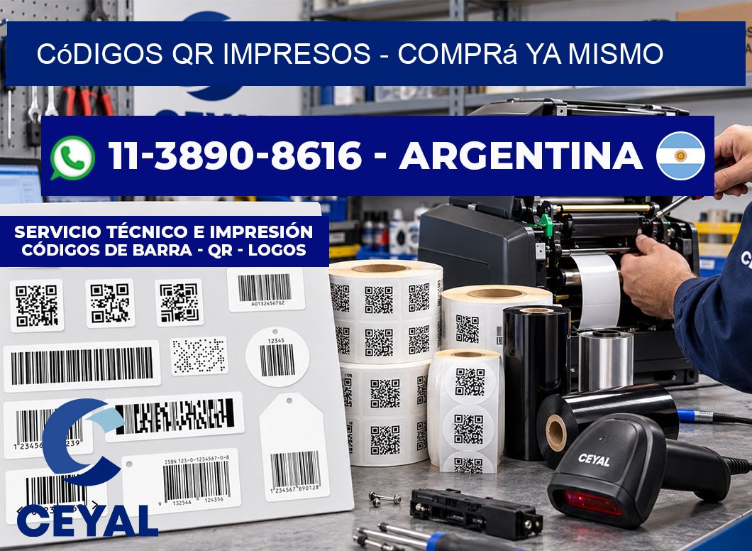 Códigos QR Impresos - Comprá ya mismo