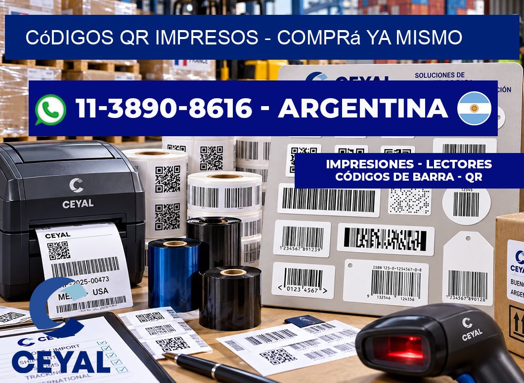 Códigos QR Impresos - Comprá ya mismo