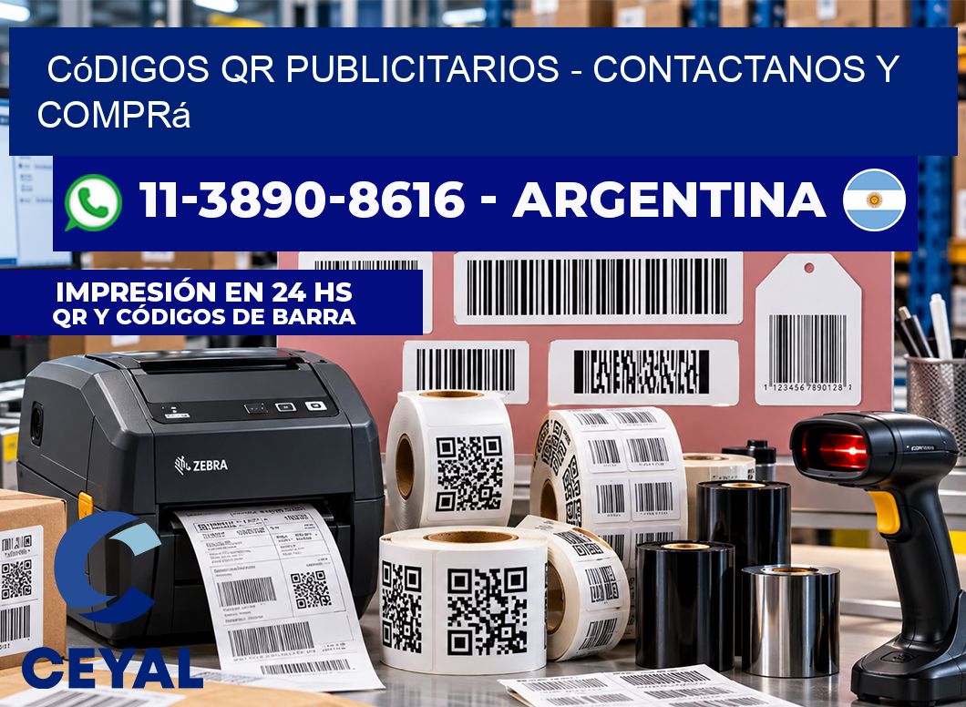 Códigos QR Publicitarios - Contactanos y comprá