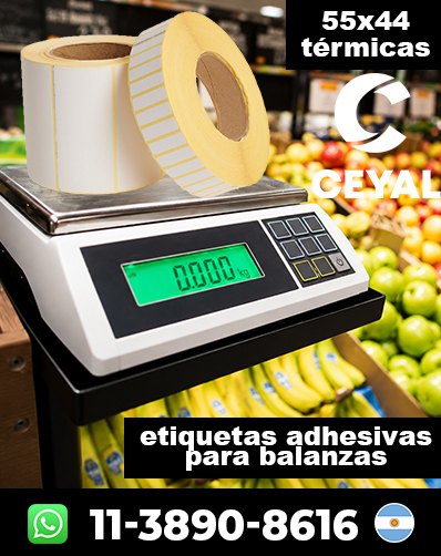 ETIQUETADO TÉRMICO BALANZAS - Comprá sin perder tiempo