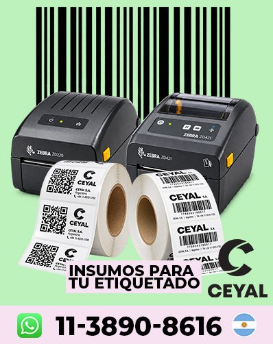 Etiquetas adhesivas para indumentaria argentina