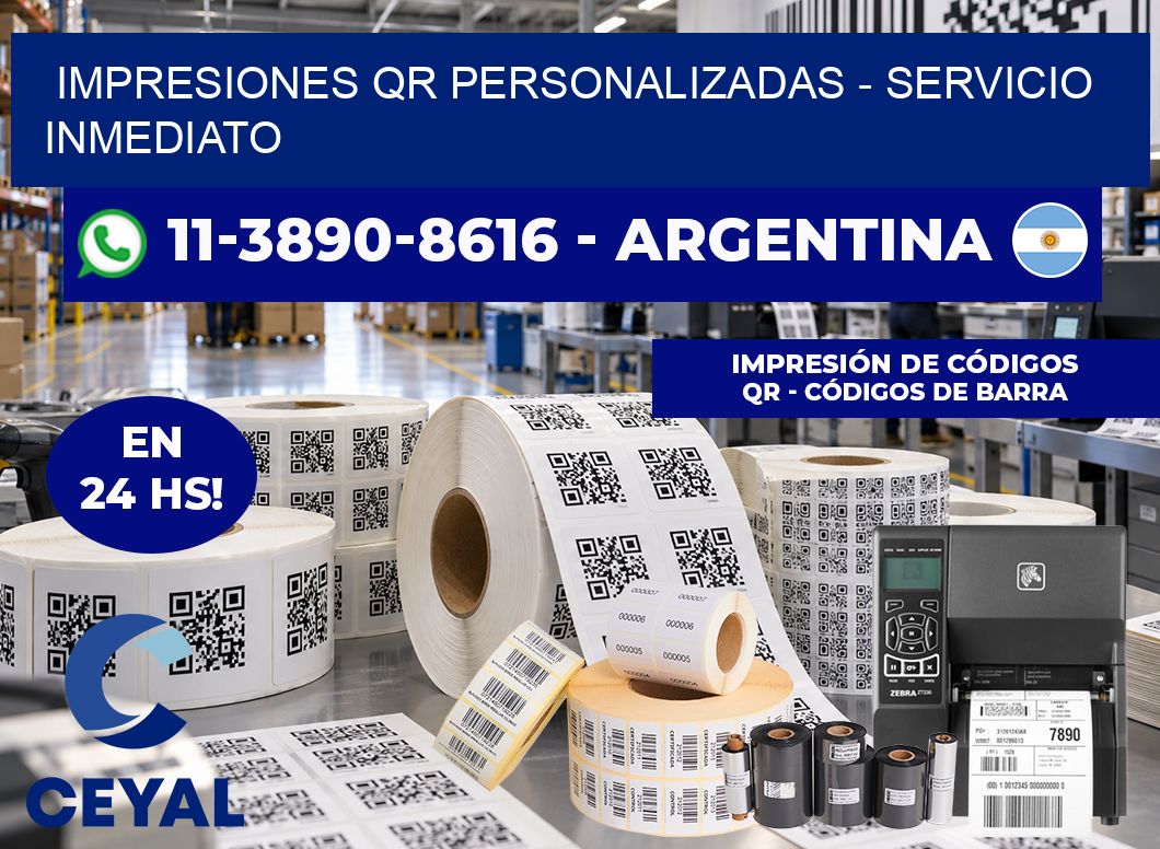 Impresiones QR Personalizadas - Servicio inmediato