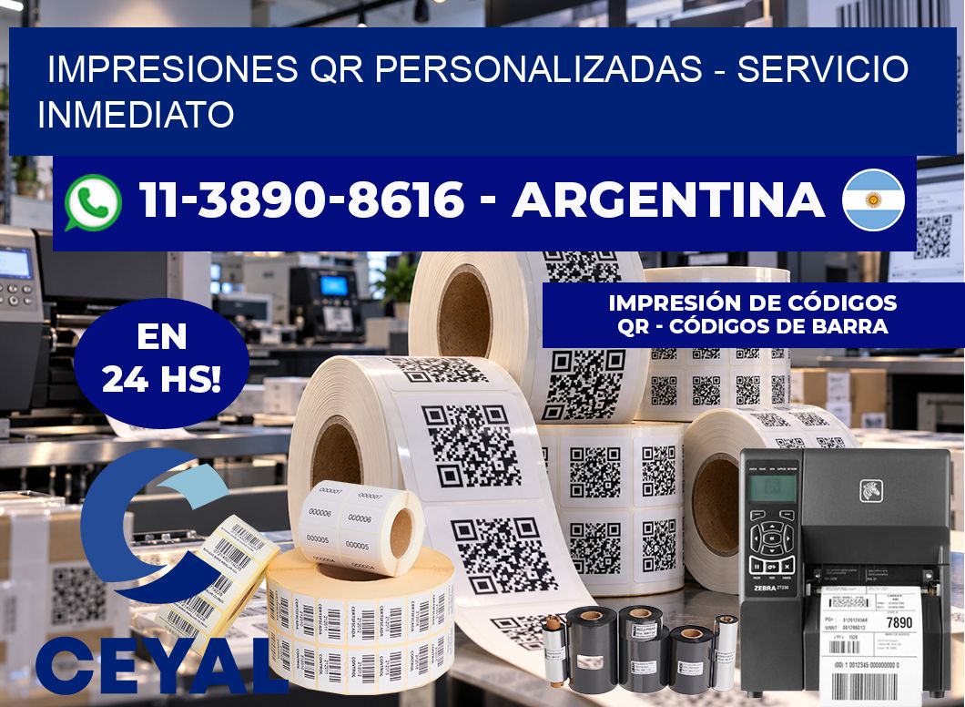 Impresiones QR Personalizadas - Servicio inmediato