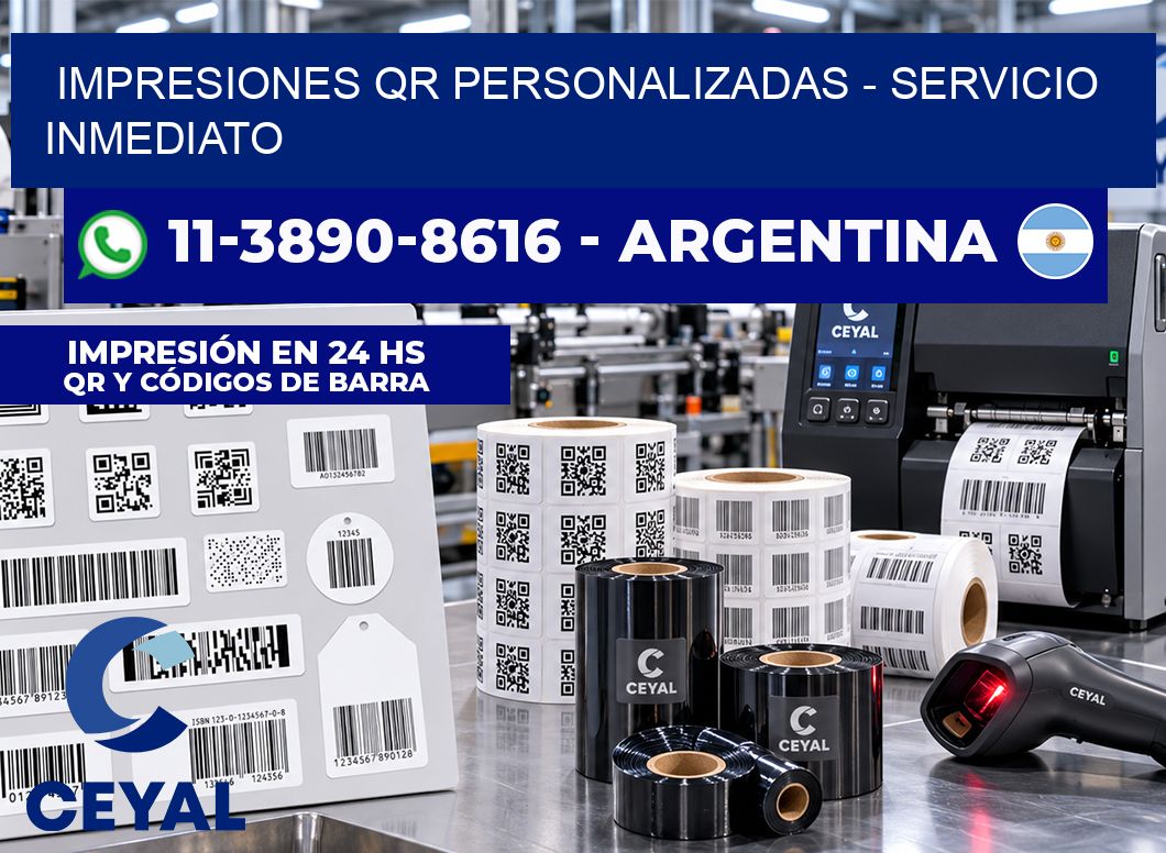 Impresiones QR Personalizadas - Servicio inmediato